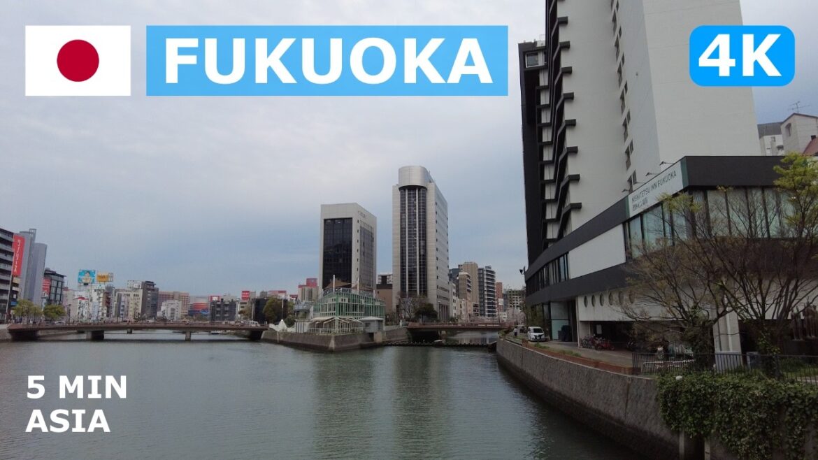 π―π΅ Japan – Fukuoka: 5 Minutes Walking Tour – 4K π―π΅ Japan - Fukuoka: 5 Minutes Walking Tour - 4K