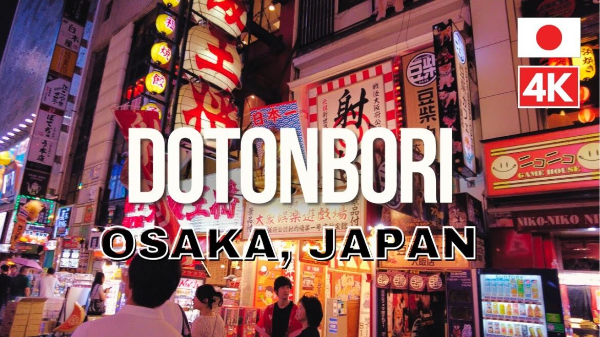 DOTONBORI AT NIGHT | OSAKA, JAPAN | 4K WALKING TOUR