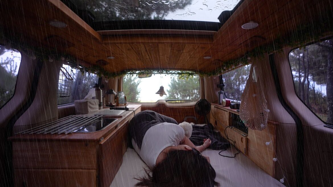 아무도 없는 바다 앞 솔숲에서 빗소리 들으며 나홀로 차박캠핑 / 스타렉스 우중캠핑 / 수제버거, 쫄갈비와 하이볼 아무도 없는 바다 앞 솔숲에서 빗소리 들으며 나홀로 차박캠핑 / 스타렉스 우중캠핑 / 수제버거, 쫄갈비와 하이볼