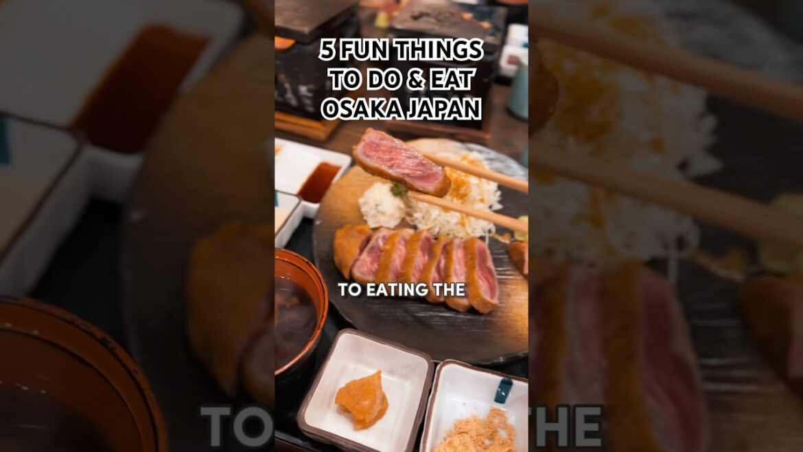 5 things you must do & eat in Osaka Japan #osaka #travelvlog 5 things you must do & eat in Osaka Japan #osaka #travelvlog
