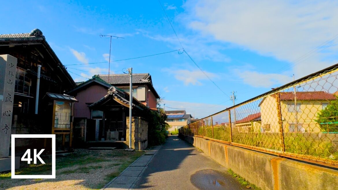 Stroll through the suburbs of Nagoya in the daytime - Nagoya Japan street tour [4K/60fps]