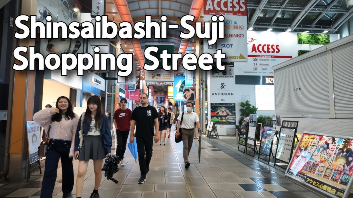 γ4Kγππππ π―π΅ Shinsaibashi-Suji Shopping Street in Osaka Japan γ4Kγππππ π―π΅ Shinsaibashi-Suji Shopping Street in Osaka Japan