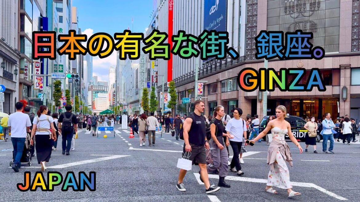 [4K HDR] Walking Tour from Hibiya Park to Ginza. Tokyo, Japan.