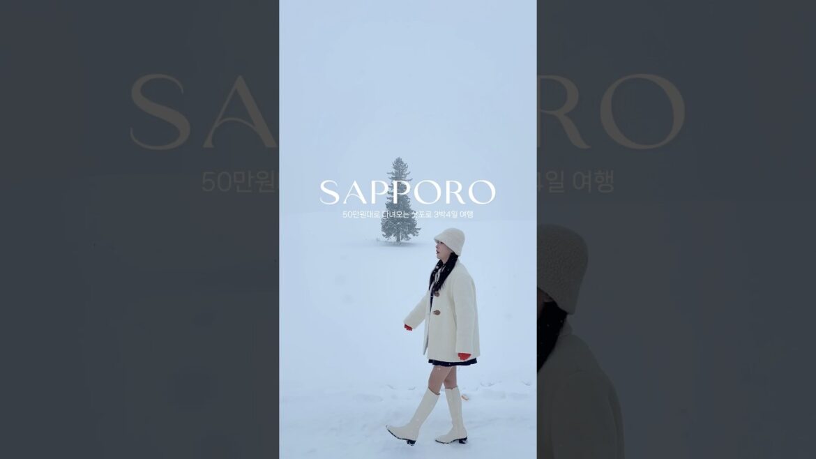 50만원으로 3박4일 겨울 삿포로 여행 다녀오는 방법 #sapporo #삿포로여행 #삿포로맛집