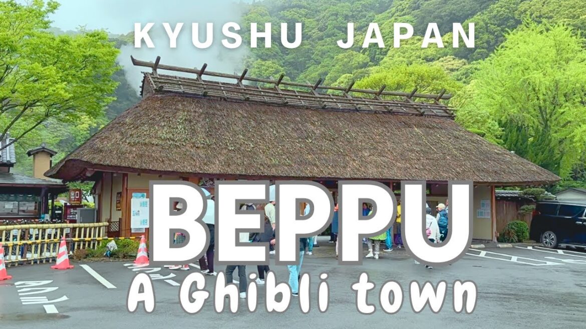 Another side of Fukuoka, Beppu Kyushu, Japan 🇯🇵, Walking in a magical Ghibli town