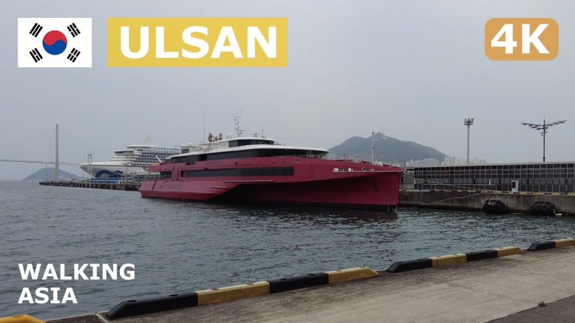 🇰🇷 South Korea, Ulsan: From Ulsan to Busan by Train, Then Embarking The Beetle to Fukuoka - 4K