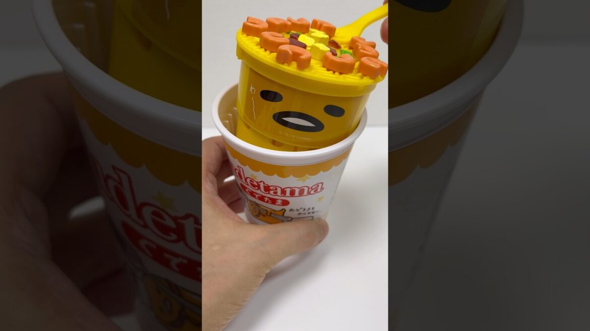 Pop Out Gudetama Cup Noodles Game #shorts