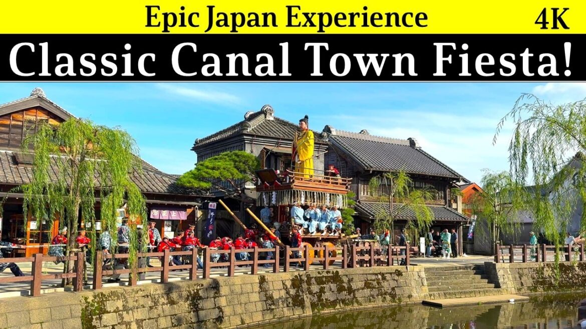 4K Japan, Chiba pref: Classic Canal Town Fiesta!