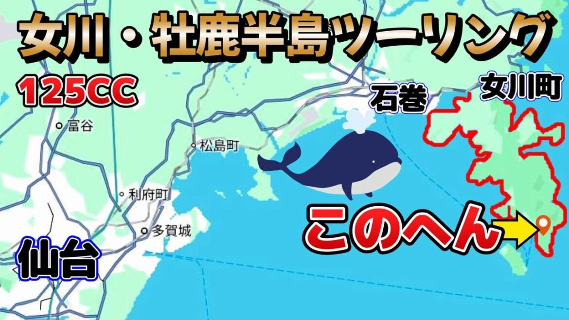 【気持ちよすぎ!!】牡鹿半島・女川町 ツーリング 125cc ホエールタウンおしか コバルトライン 【気持ちよすぎ!!】牡鹿半島・女川町 ツーリング 125cc ホエールタウンおしか コバルトライン