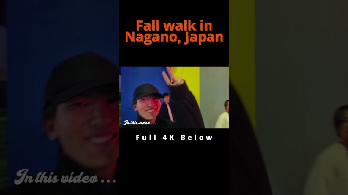 Fall Night Walk in Nagano, Japan's Hidden Gem for a Relaxing Adventure