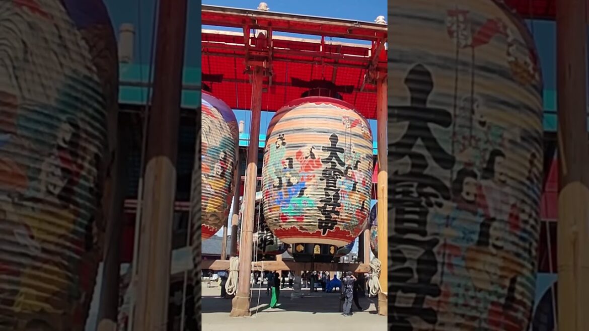 三河一色諏訪神社大提灯祭り(西尾市)｜HTC ドライブ観光スポット #shorts