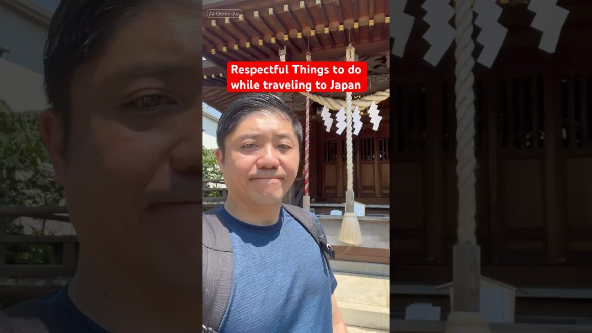 Things to do in Japan Respectfully 🙋🏻‍♂️ #shorts