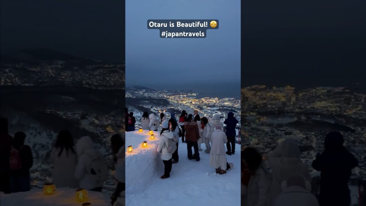 Otaru is beautiful during the Winter Snow Festival! 🤩 #shorts #travel #japan #otaru #winter