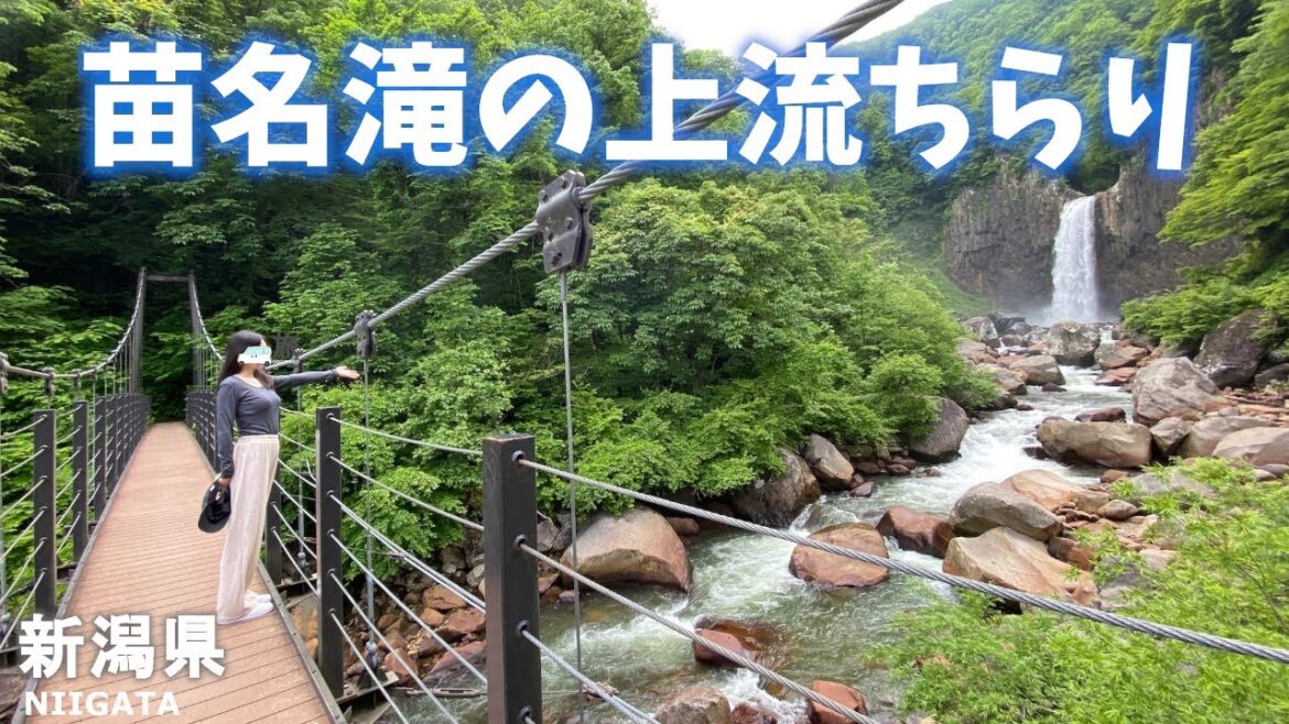 【新潟県観光】NICOLIでランチしたあと苗名滝の上流を少しだけ見てきます！[Sightseeing in Niigata Prefecture] Naena Falls after lunch!