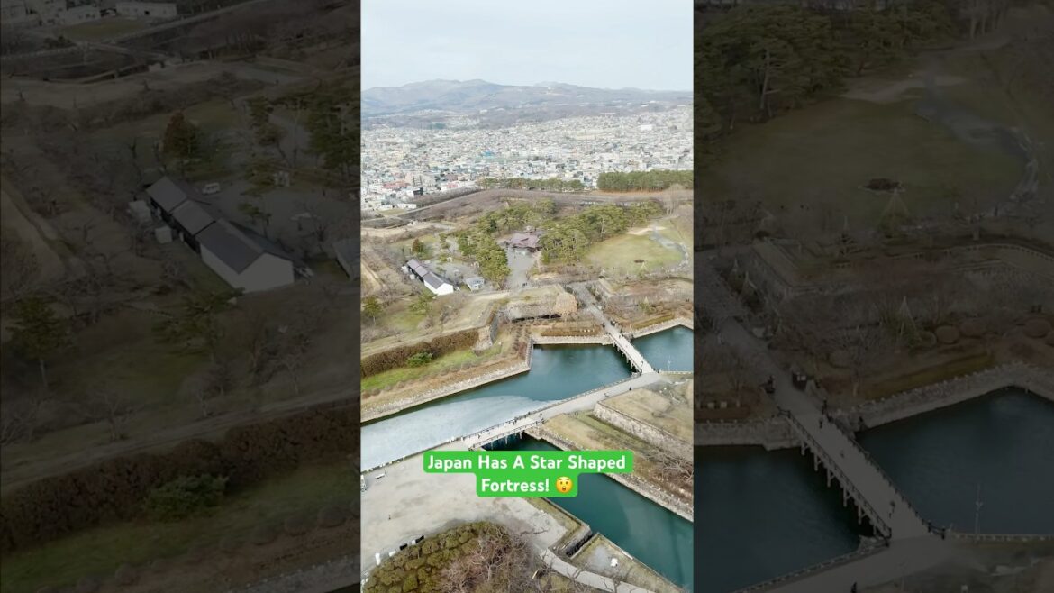 Hakodate’s Star Shaped Fortress 🌟 #shorts #japan #travel