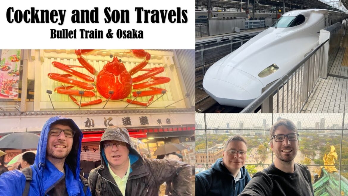 Bullet Train and Osaka Tour Vlog - Featuring Osaka Castle and Dotonbori
