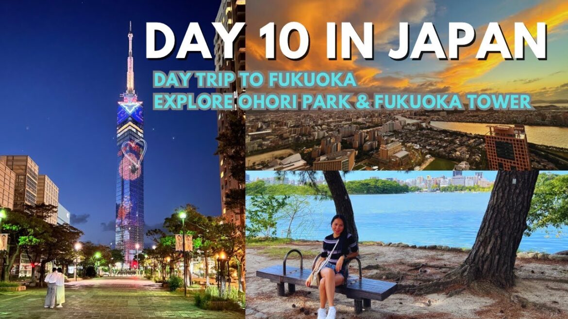 Day 10 in Japan Day trip to FUKUOKA from Osaka, Explore Omori Park & Go up to Fukuoka Tower. Day 10 in Japan Day trip to FUKUOKA from Osaka, Explore Omori Park & Go up to Fukuoka Tower.