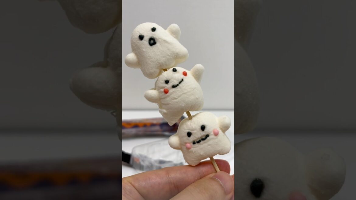 Halloween Ghost Marshmallow #shorts