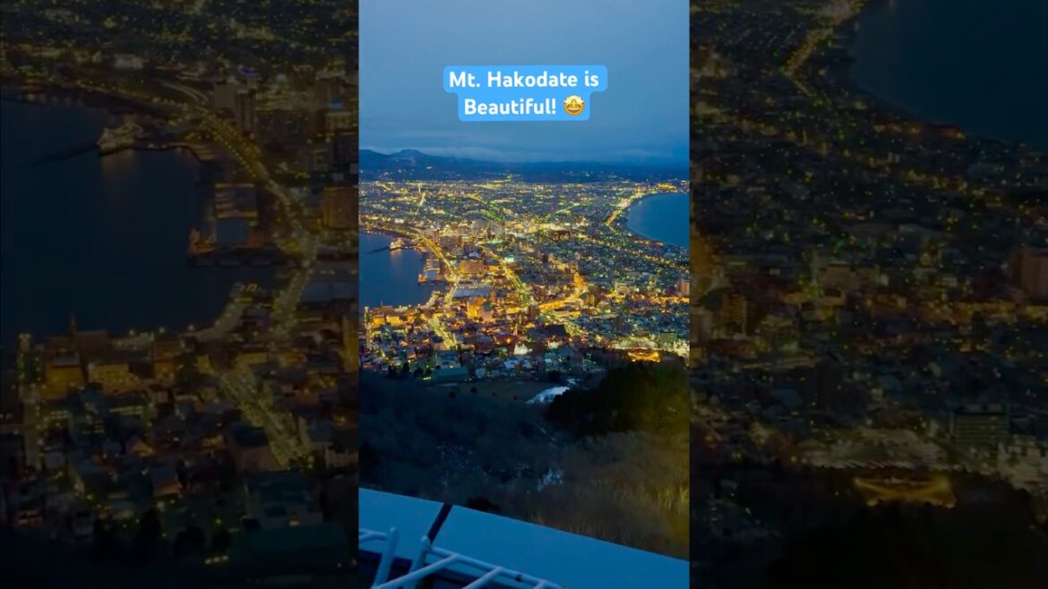 The BEST Night View of Hokkaido BY FAR! 🤩 #shorts #japan #travel