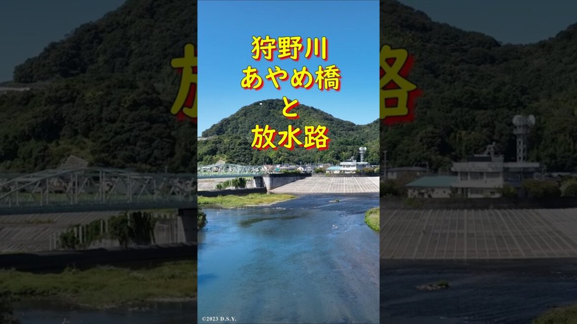 あやめ橋と放水路 #shorts あやめ橋と放水路 #shorts