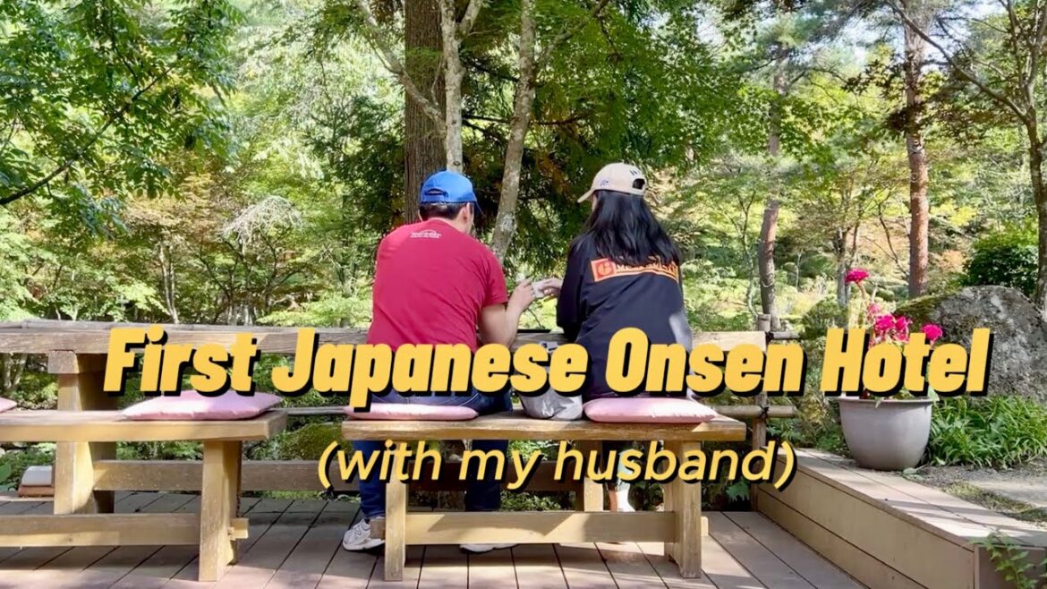First time in a hot spring hotel with my husband, in Japan!