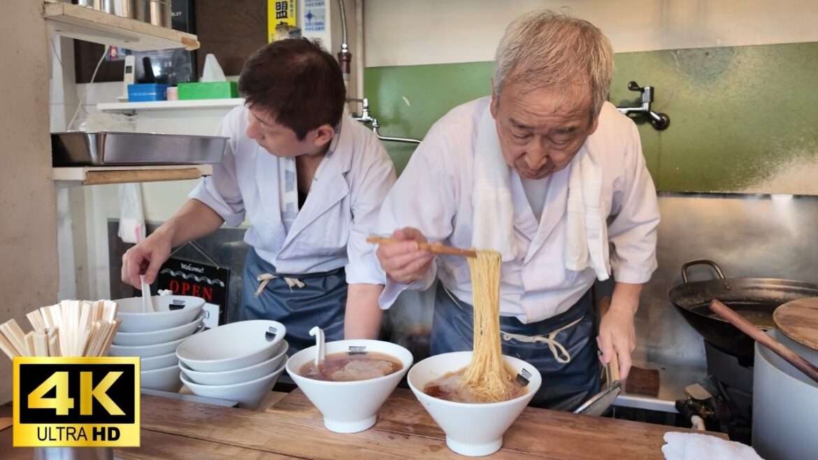 Japanese Street Food - This is The RAMEN in Tokyo $6【4K】