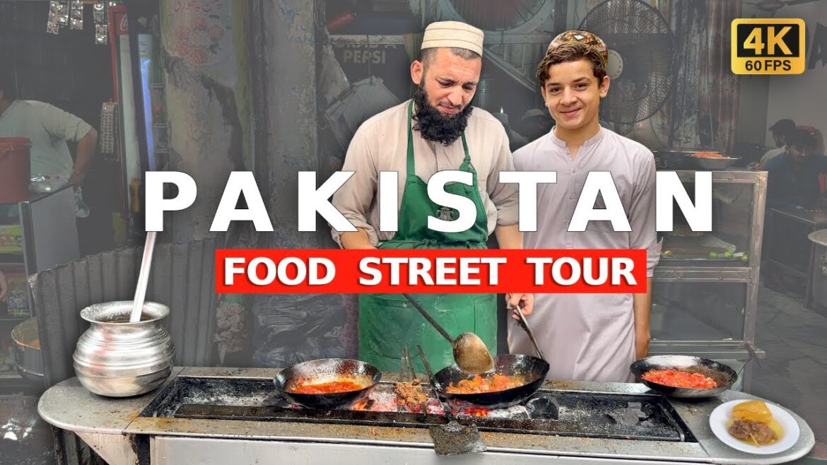 🇵🇰 Peshawar, Pakistan: 4K - Food Street Tour & Caption