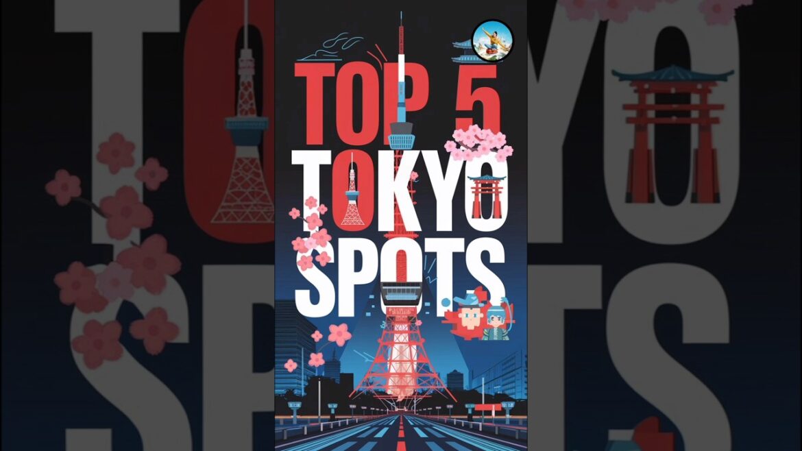 Top 5 MUST-VISIT Tourist Destinations in Tokyo, Japan! #shorts Top 5 MUST-VISIT Tourist Destinations in Tokyo, Japan! #shorts