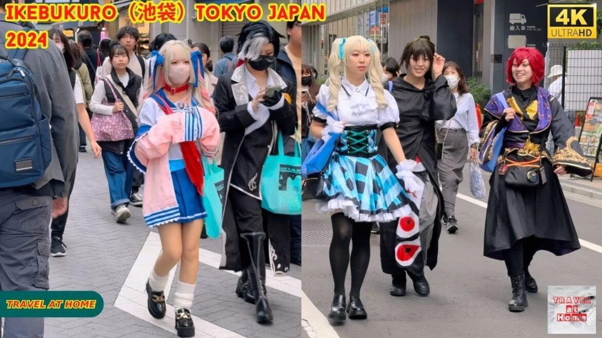 4k hdr japan travel 2024 | Walk in Ikebukuro（池袋）Tokyo japan |  Relaxing Natural City ambience
