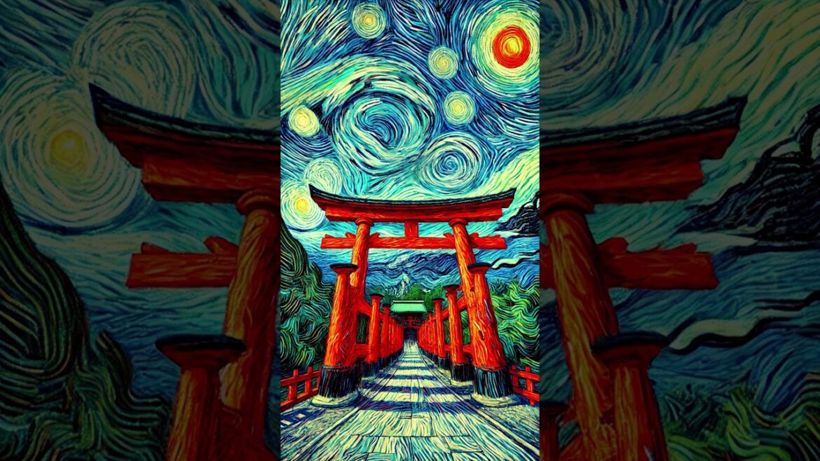 Kyoto in Van Gogh Style: A Journey Through Japan’s Timeless Beauty #Impressionist #DigitalArt Kyoto in Van Gogh Style: A Journey Through Japan’s Timeless Beauty #Impressionist #DigitalArt