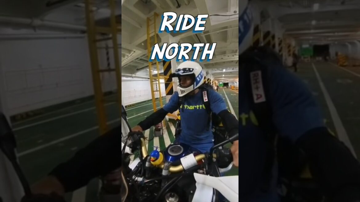 Viajo en ferry al norte.Hokkaido Japón. #africatwin #vueltaalmundoenmoto #advriders