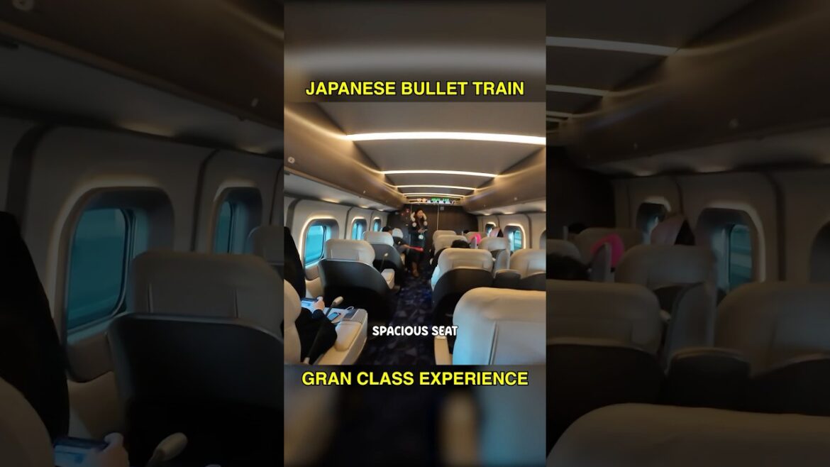 This is what First Class on a Japanese Bullet Train is like… 🚅 #shorts #japan #travel #vlog