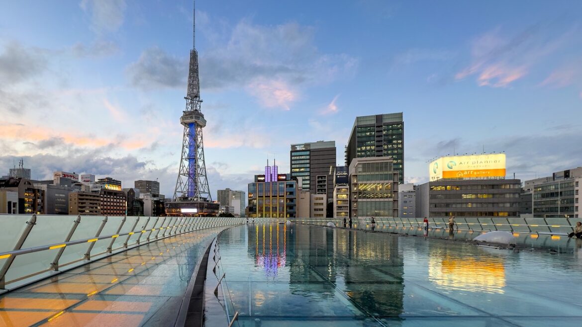City Walk through Sakae at Sunset | Nagoya, Japan 4K