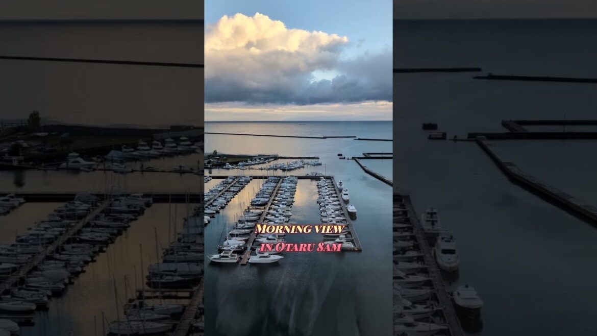 Otaru, japan sea view at 8 am