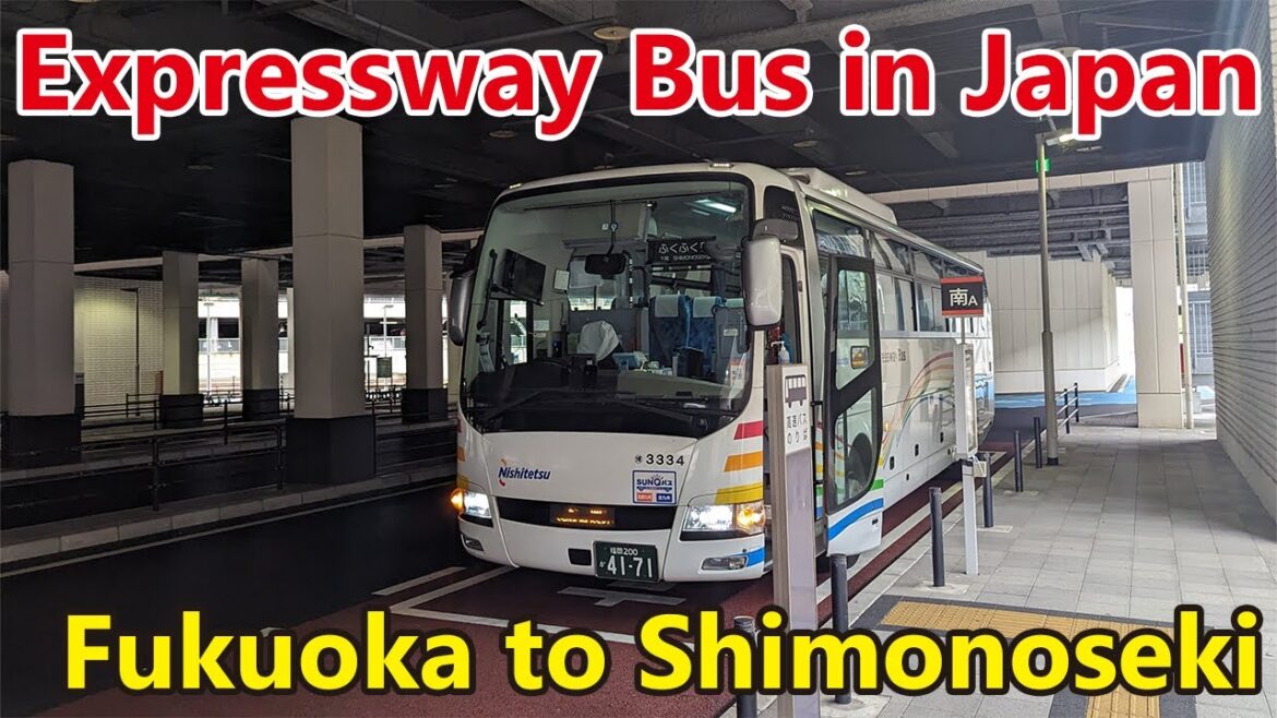 【Affordable!】 Riding Japan's Expressway Bus "Fukufuku" | Fukuoka to Shimonoseki