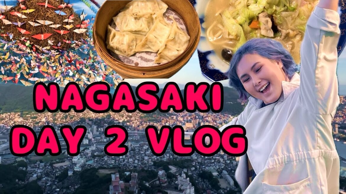 Day 2 Nagasaki Japan Kyushu Travel Vlog | Atomic Bomb Museum Cathedral Mount Inasa Ropeway Sunset