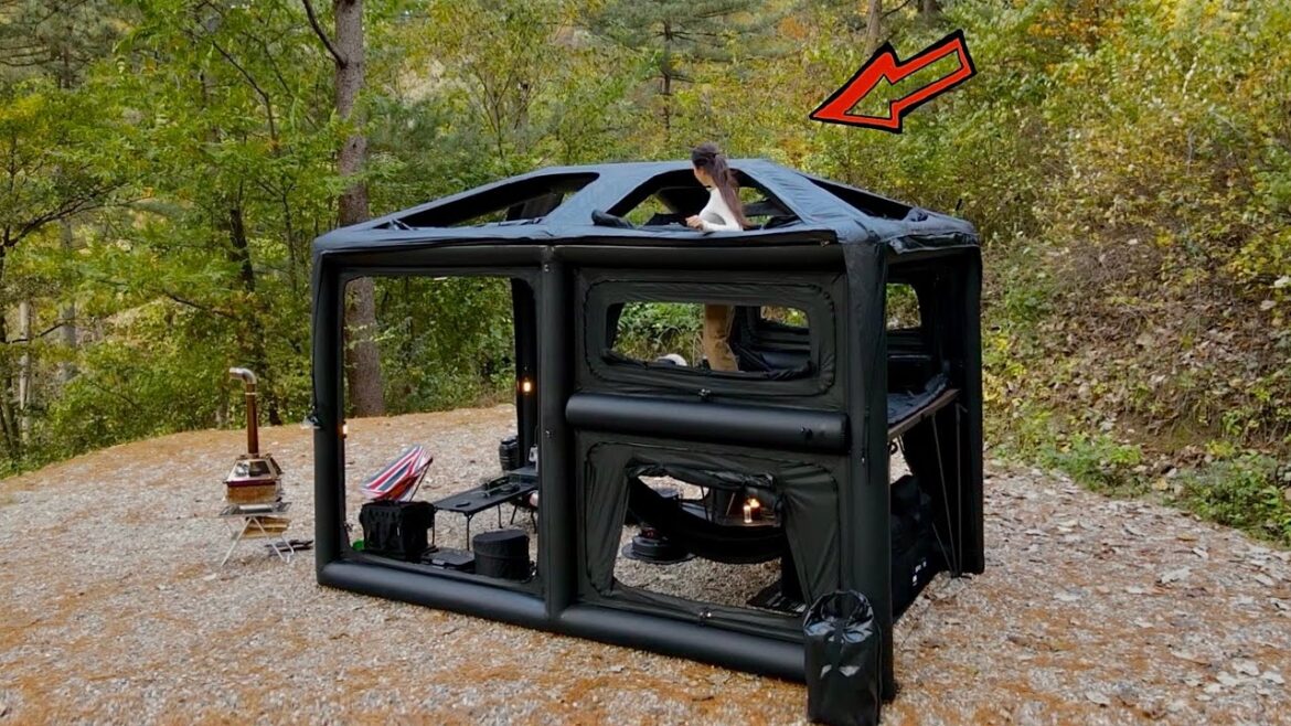 DREAM-LIKE COMFORT IN NATURE LUXURY SECOND FLOOR INFLATABLE TENT CAMPING