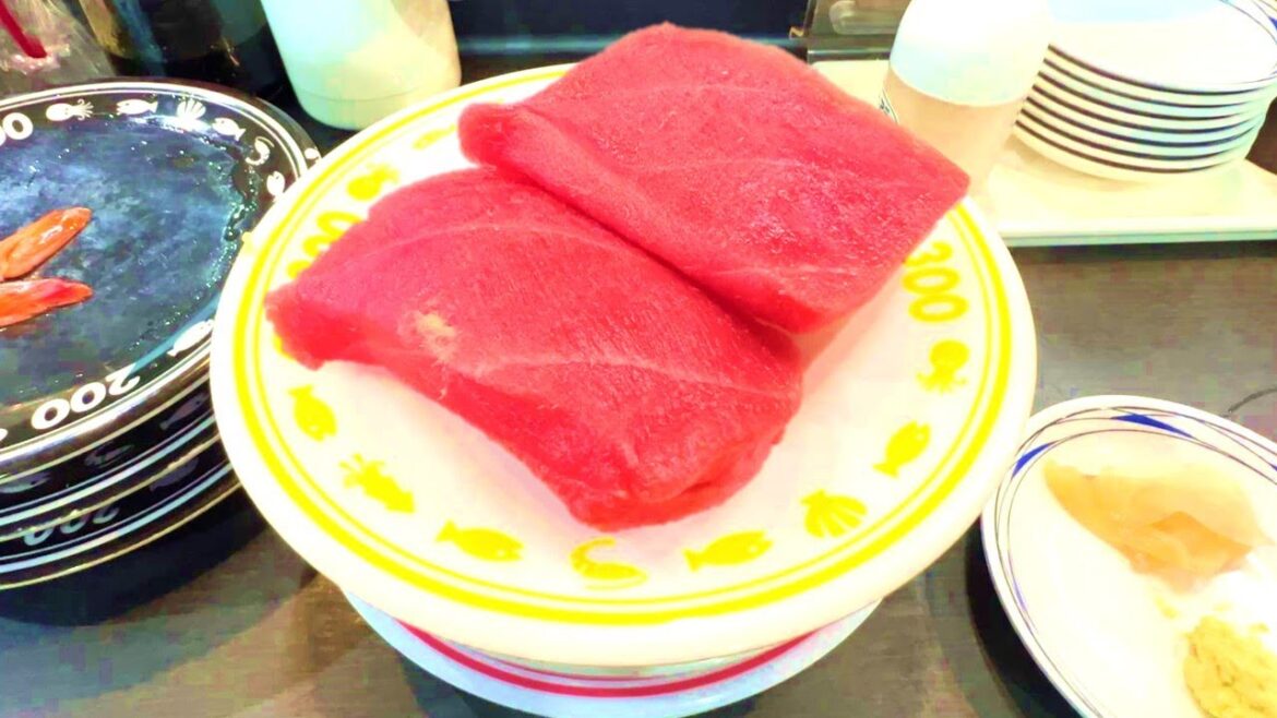 Fresh, large sushi! Izutsuya Kojima, a hugely popular conveyor belt sushi restaurant in Okayama