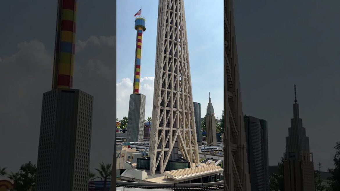 Lego building of Tokyo’s skytree  in Nagoya Legopark  #travel #japantrip2024