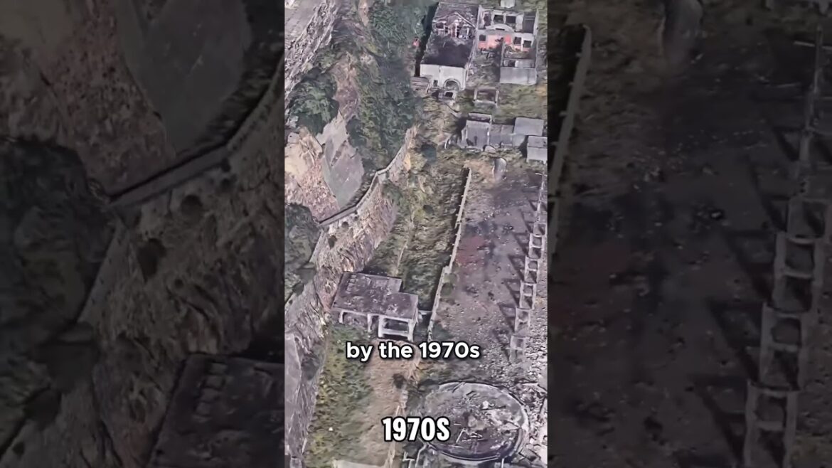 The Rise and Fall of Hashima Island!  #exploreyourworld #viralvideo #shorts