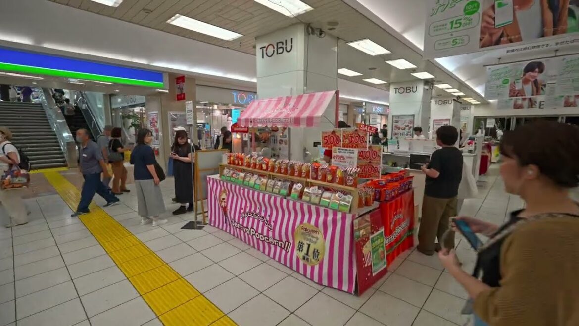 Night walk from Funabashi station, Chiba - Japan 2024 ・4K HDR