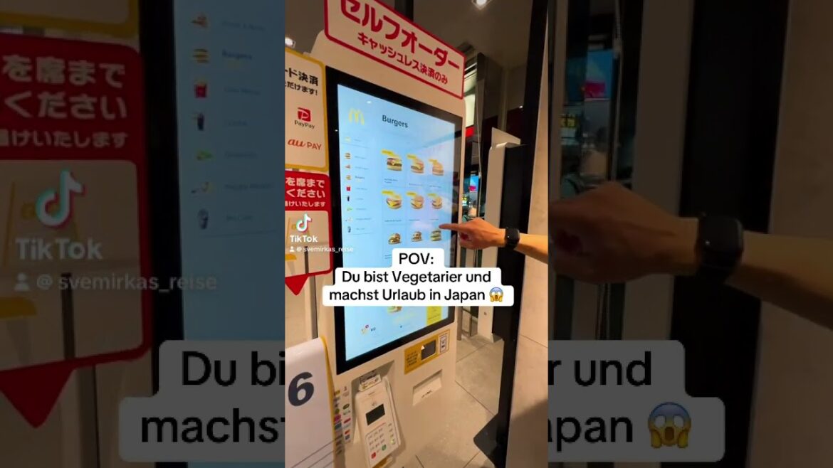 KEIN Veggi Burger bei #burgerking oder #macdonald 😱 #japan #nagoya #vegetarier #veggies #fyp #meme