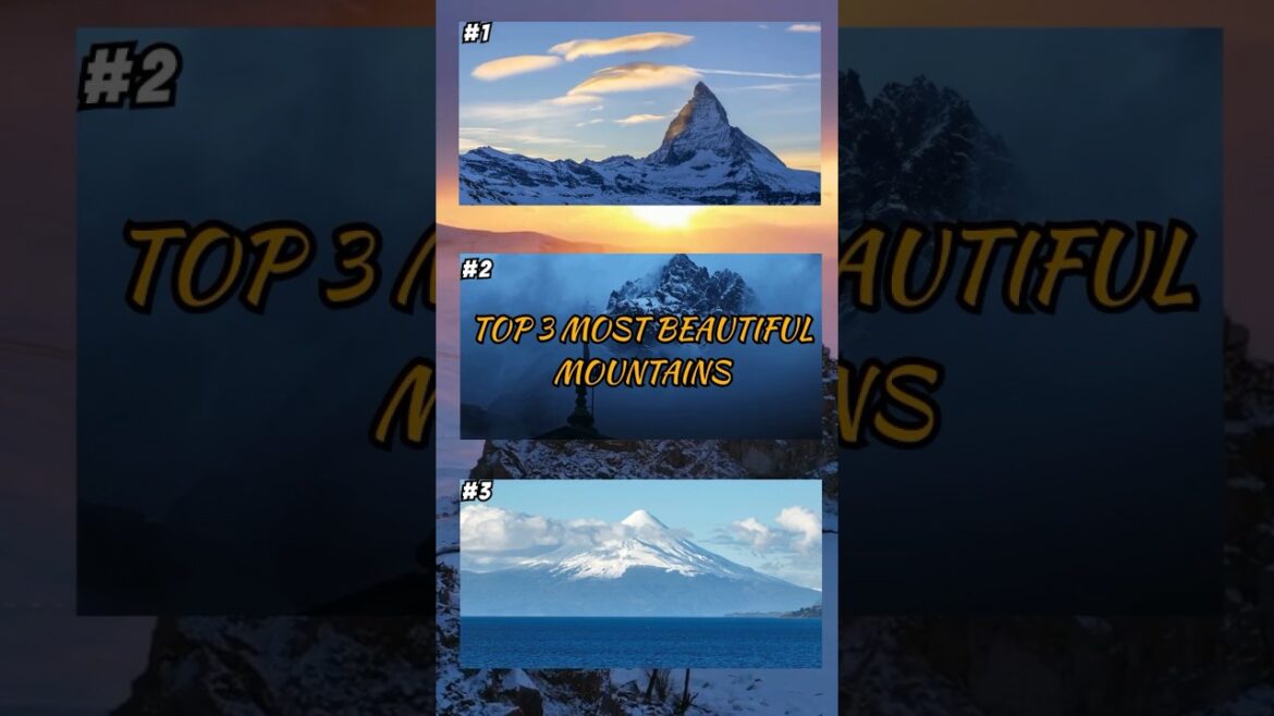 Top 3 Most Beautiful Mountains in the World You Must See! #shorts #travel #mountains #fuji #everest Top 3 Most Beautiful Mountains in the World You Must See! #shorts #travel #mountains #fuji #everest
