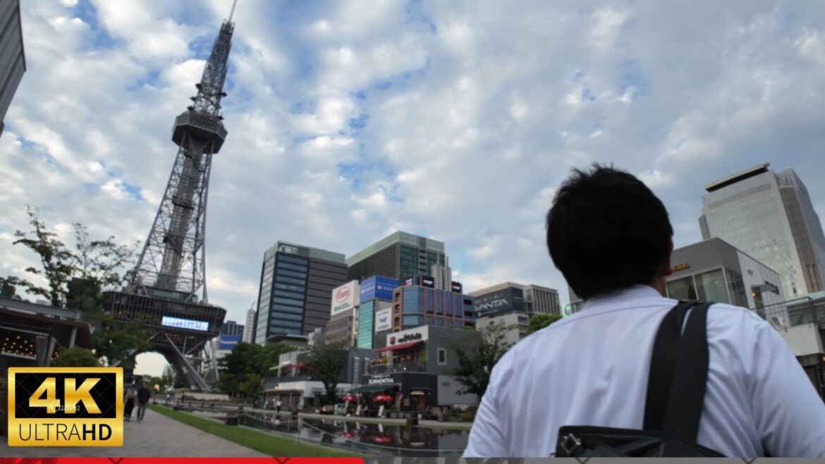 Japan: Hisaya Odori Park and MIRAI TOWER in Nagoya |Walking Tour Japan: Hisaya Odori Park and MIRAI TOWER in Nagoya |Walking Tour