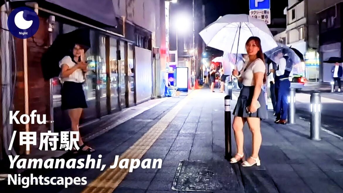 ⁴ᴷ Yamanashi: Kofu Station (山梨県: 甲府駅) - Japan Walking Tour (August, 2024)