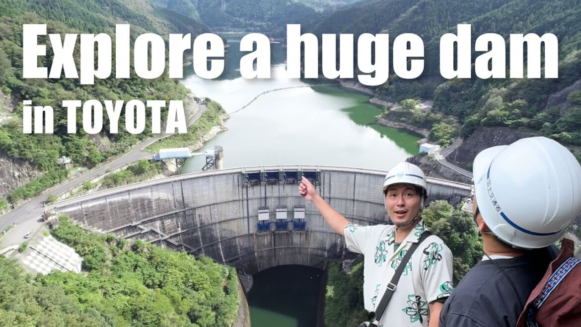 【TOYOTA_ Yahagi Dam】Visiting a massive dam towering in the mountains of Japan!