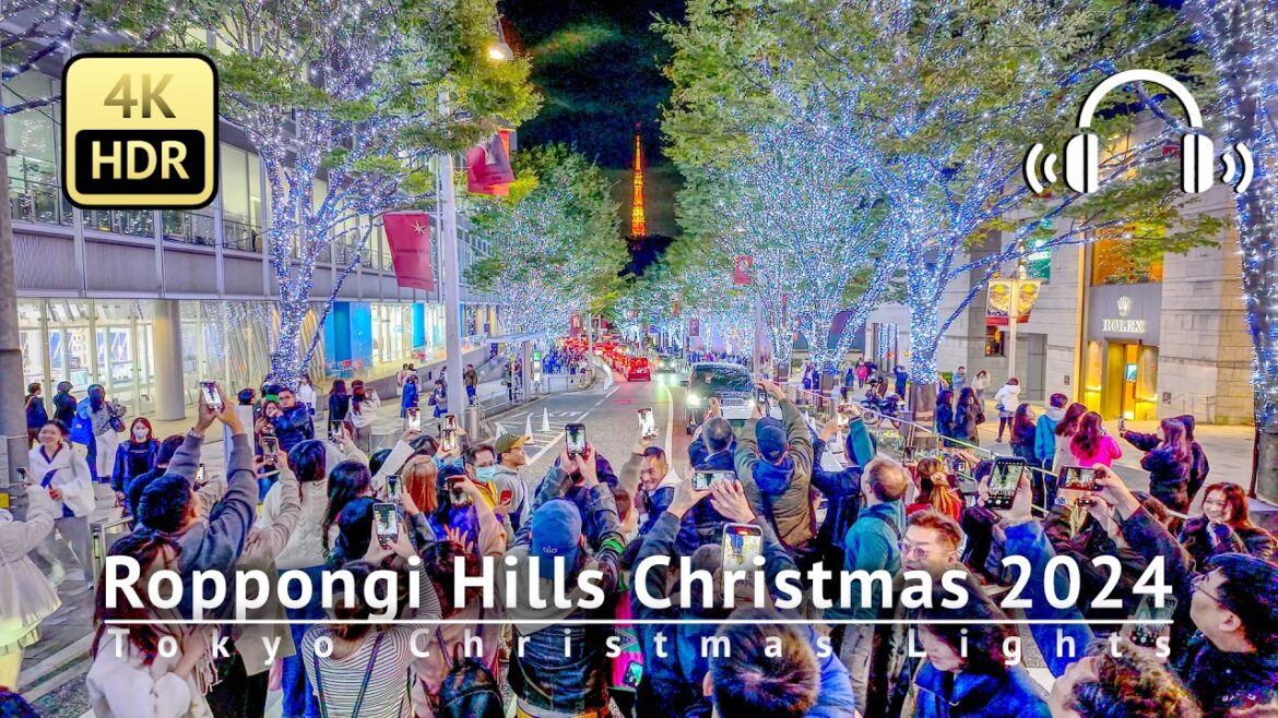 Roppongi Hills Christmas 2024 [4K/HDR/Binaural]