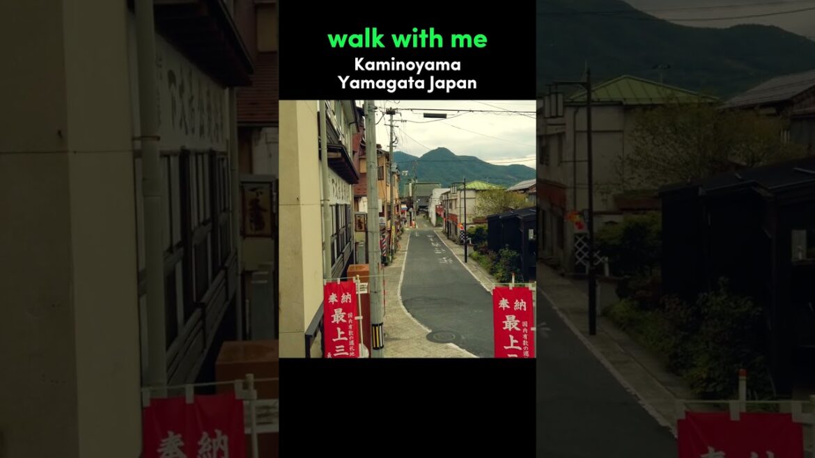 Walk With Me in Kaminoyama | Yamagata Japan Walking Tour