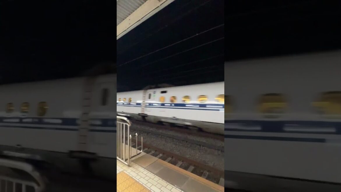 Actual Shinkansen speed #japan #2024 #shinkansen