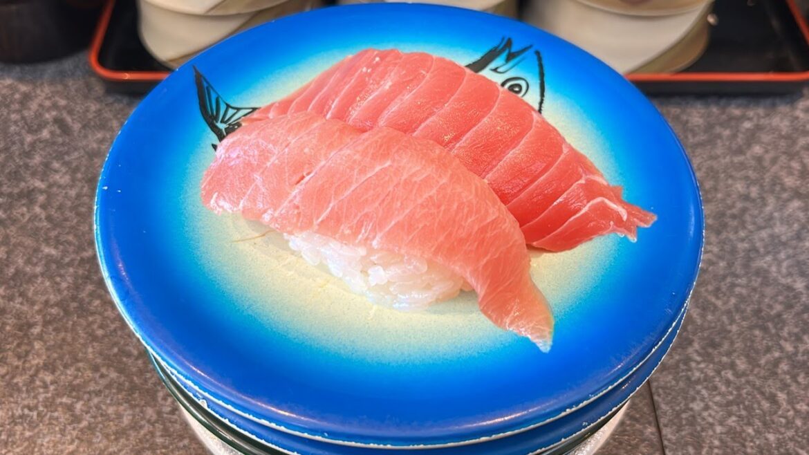 Horse meat sushi! Delicious sushi at a retro conveyor belt sushi restaurant!